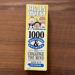 Brain Quest Learn Q & A Multi Sub Grade 3 Ages 8-9 Quiz Deck Vintage 1st Ed 1992